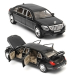 1:24 para mercedes maybach s600 limousine diecast modelo de metal caixa de carro presentes do miúdo