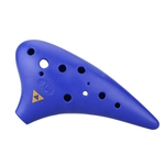 12 furos plástico Ocarina flauta Alto C instrumento Musical com partitura para o amante da música e iniciante