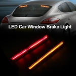 1 par vermelho e amarelo piscando fluindo LED luzes de freio de cauda 3 em 1 luz de condução / lâmpadas de cauda / luzes de pisca-pisca