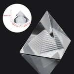 1 PCS Egito Egípcio Natural Crystal Clear Quartz Pyramid Home Desk Decoração Presente Sala de estar Decoração Ornamento Transparente Artesanato