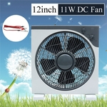 12 polegadas 11 W DC12V Fan Com linha de clipe de crocodilo DC Ajuste de três velocidades Ventilador silencioso portátil para atividades ao ar livre em casa no escritório