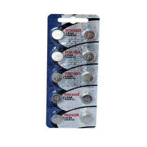 10 Baterias Pilha Maxell Lr 44 Baterias Relogio Original