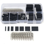 310 PCS A CONJUNTO 2.54mm Macho+Feminino Fio Jumper E Cabeçalho Conector Habitação Kit Eletrônica Stocks Unidade Elétrica