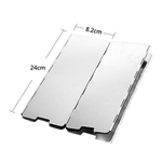 10 placas de pára-brisa de alumínio ao ar livre Tela leve e compacto Folding Caminhadas Picnic Fogão Fogão vento