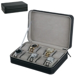10 Slots PU Assista Armazenamento Organizer Zipper caixa de exibição caixa do relógio elegante Exquisite