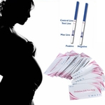 100Pcs Mulheres Gravidez Tira Fertilidade na urina Ovulação Precisão em casa Teste de papel precoce (Tamanho: 8x2.5cm)