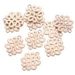 10pcs Tribo étnica Brinco Colar Pulseira Conector Flor DIY 2