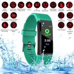 115Plus Relógio Inteligente Tela Colorida BT Esportes Relógio À Prova D 'Água Passos Contando Pressão Arterial Monitoramento da Frequência Cardíaca Relógio de Fitness
