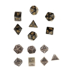 14x 16mm Para Dungeons And Dragons DND Dados Poliédricos MTG Jogos De Mesa Preto