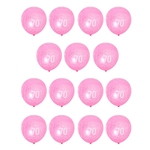 15 Peças Aniversário Aniversário Látex Balão Decoração Idade Número 70th Rosa