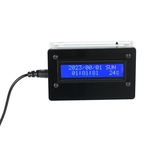 1602 LCD Kit DIY relógio digital com acrílico Caso Tempo Temperatura Data Semana exibição E2332