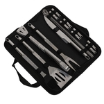 18 pçs / set ferramentas de churrasco portátil definido com saco de armazenamento para casa ao ar livre