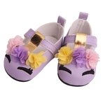 18inch Boneca Linda Princesa Pu Sapatos Para Roupas De Boneca Americana Accs Roxo