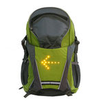 18L Carregador USB Direção Waterproof Backpack equitação LED luz indicadora Backpack