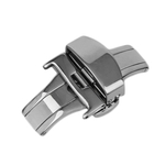 18MM / 20MM / 22MM relógio do metal Buckle Duplo Folding borboleta implantação fecho