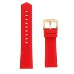 19/20/21/22/24mm Vermelho Silicone Esporte Relógio Banda Pulseira De Substituição