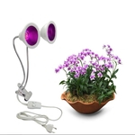 24 W Double-head LED Crescer Luzes LED Plantas de Estufa LED Crescer Luz Hidroponia Lâmpada Phyto Lâmpada À Prova D 'Água Lâmpada de Crescimento Braçadeira