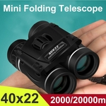 40x22 Zoom Mini Binóculos compactos Telescópios Dia Foldable Pocket Hiking UK