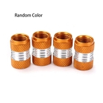 4PCS liga de alum¨ªnio da roda de carro pneu v¨¢lvula Stem Caps poeira cobre Cor Aleat¨®rio