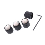 4PCS / Set metal Dome Tone Tunning Knob com botões de controle de volume para guitarra baixo