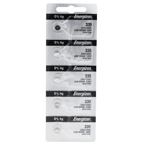 5 Baterias Energizer 335 Sr512sw Bateria Original Relógio