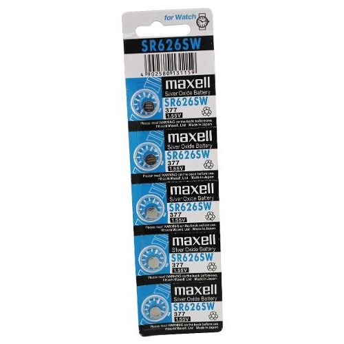 5 Baterias Pilha Maxell 377 Sr 626 Bateria Original Relógio