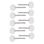 5 Paris Sliver Em Branco Orelha Stud Pin Brincos Posts Flat Pad Jóias DIY 3 MM