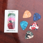 5 Pcs Acústico Baixo Elétrico Escolha Plectrum Celluloid picaretas da guitarra Set violão acessórios cor aleatória