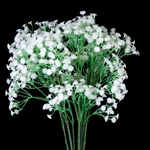 5 Pçs Simulação Flores Bebê Respiração Gypsophila Plantas Artificiais-branco