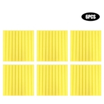 50 * 50 * 5cm 6Pcs tira forma Painéis Secador de algodão espuma acústica de absorção de som (amarelo)