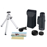 50X60 HD Zoom óptico lente monocular telescópio com tripé e clipe de Telefone Móvel