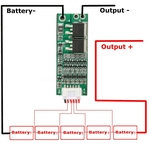 5S Lithium Battery 18V 21V 15A Proteção PCB Board Li-ion BMS Carregador celular + Fio verde