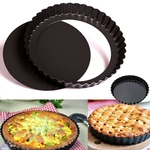 6 \\ '\\' Torta de torta de torta de flan bandeja canelada bandeja de cozimento do bolo antiaderente solto base molde kit cozinha aplicação