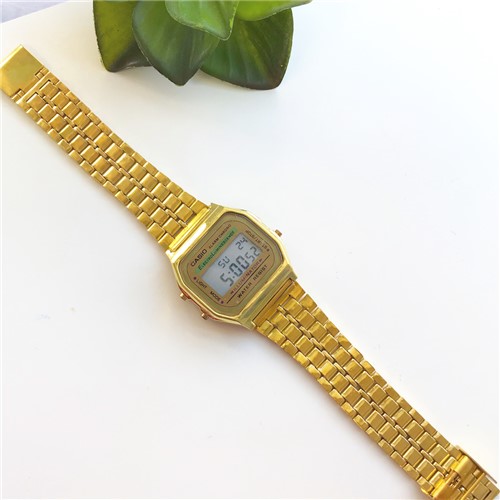 6057- Relógio Casio Dourado