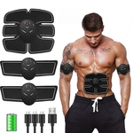 6pcs Muscle Cole USB instrutor Correia de carregamento Fitness Equipment preguiçoso Abdominal Arm Exercise