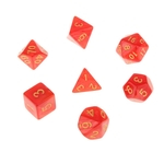 7 Pcs Multi Face Dados Trpg Jogos Masmorras & Dragão D4-D20 Cubos-vermelho