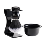 37891 Homens Sab?o pl¨¢stico Bacia tr¨ºs conjuntos Shaving Brush Multi-fun??o Bracket