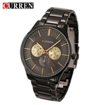 8283 CURREN Homem Casual Watch Relógio de pulso impermeável cinta liga