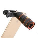 8X Zoom Cell Phone Camera Lens Lente com Clip Universal para iPhone Samsung