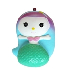 9.5CM bonito Squeeze Toy Mango Mermaid Squishi coloridos lenta subida de cura Squishy DIY Crianças Stress Relief Kid presente