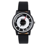 A?o inoxid¨¢vel de volta pulseira de couro Casual Men Watch Moda presente Rel¨®gio de pulso