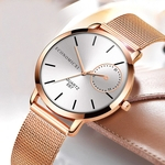 Womens Ladies Watch Stainless Steel Rose Gold Watches Quartz Wrist Watch