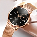 Womens Ladies Watch Stainless Steel Rose Gold Watches Quartz Wrist Watch