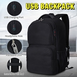 À prova d'água 17,3 polegadas Laptop Backpack USB Anti Theft Travel Mochila Mochila