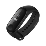 A Xiaomi Mi Band 3 Visor OLED curvada relógio pulseira Fitness Inteligente