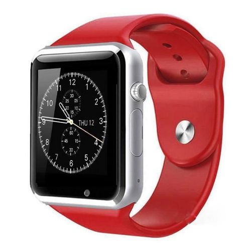 A1 Relógio Inteligente Smart Watch Bluetooth Chip Android S7 Vermelho