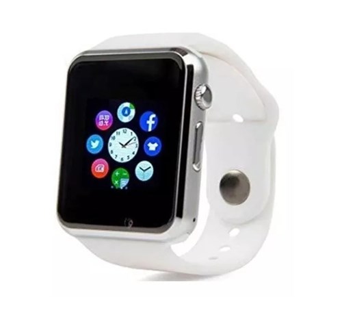 A1 Relógio Inteligente Smart Watch Bluetooth Face e WhatsApp Android S7 Branco - Smart Bracelet