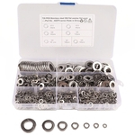 A2274 720pcs pedaço Assorted Stainless Steel M2-12M Plano Circular Form Anilhas Kit Sete Especificações