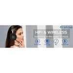 Acekool dobrável Bluetooth Headset, Bluetooth 4.1 / CVC 6.0 / Dual 40 milímetros de grande abertura com e sem fio Bluetooth Headphone com MIC