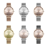 Aço Inoxidável Ladies Relógios Feminino Quartz Assista Mulheres Casual Strap Watch